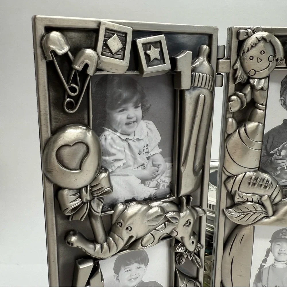 Royal Limited Silver Photo Frame Child Ages 1-9 Vintage NIB NEW